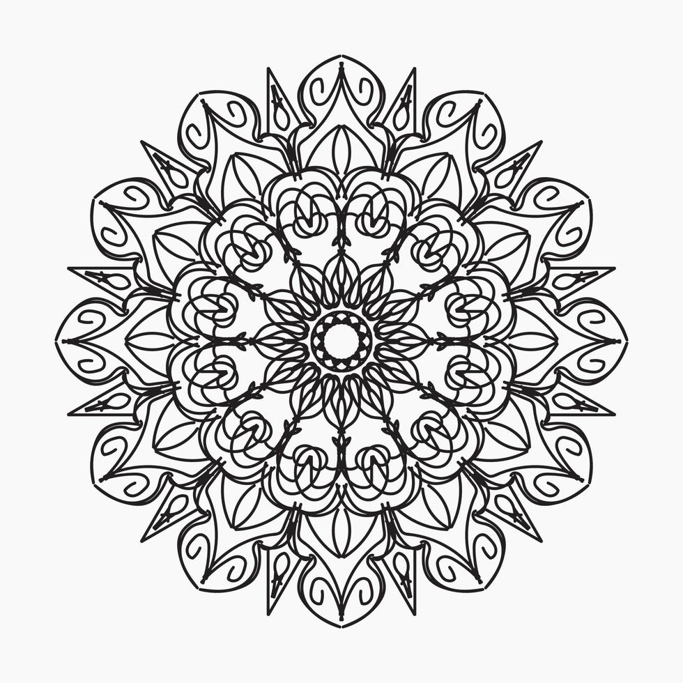 Hand drawn mandala. decoration in ethnic oriental  doodle ornament vector