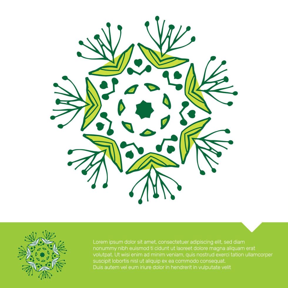 Mandala floral circular para colorear ilustración de vector libre de página
