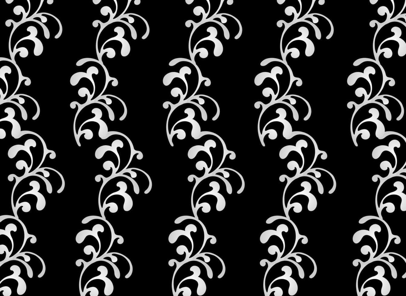Squiggly Pattern On Black vector