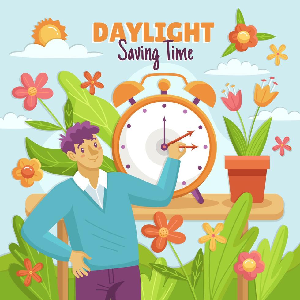 Daylight Saving Time Event vector