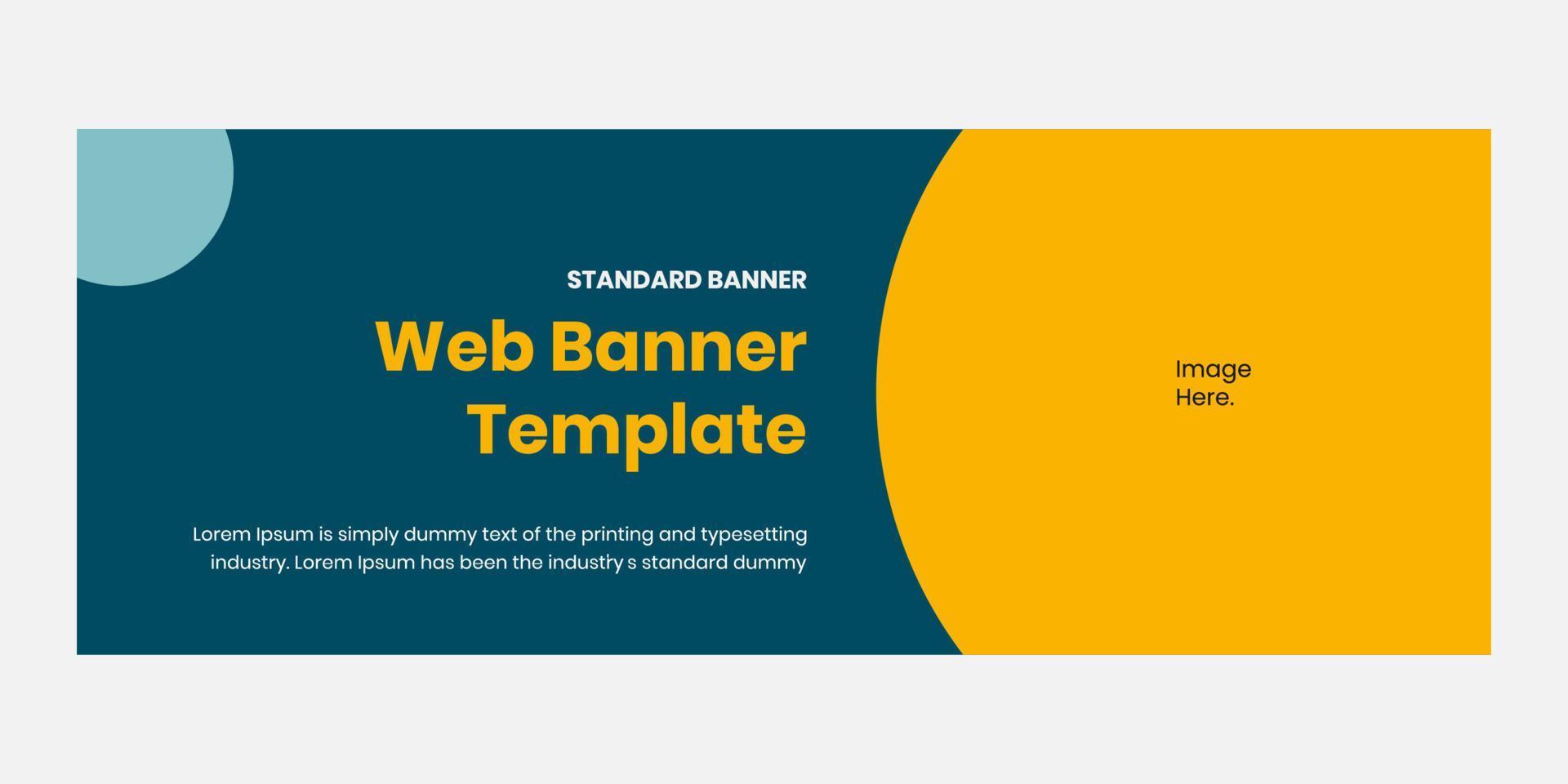 Modern creative banner template, suitable for marketing tool and content media social vector