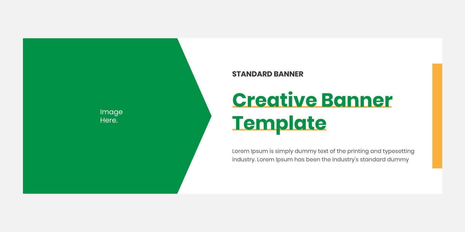 Elegant creative banner template, suitable for marketing tool and content media social vector