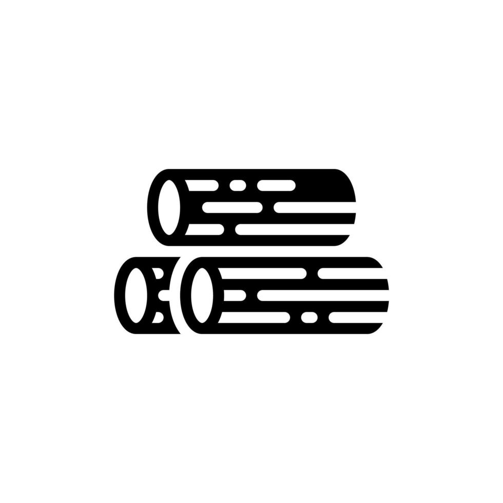 wood solid style icon vector