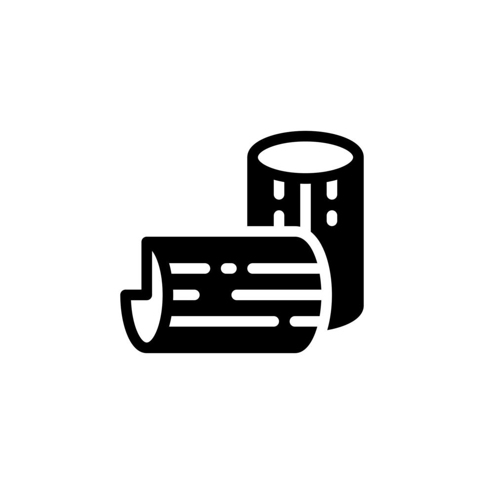 wood solid style icon vector