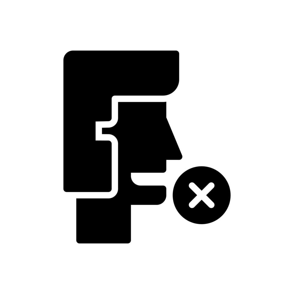 no sound solid style icon vector