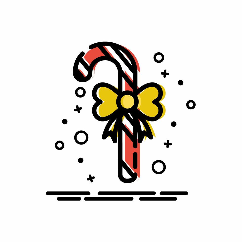 Candy Cane Icon MBE Style vector