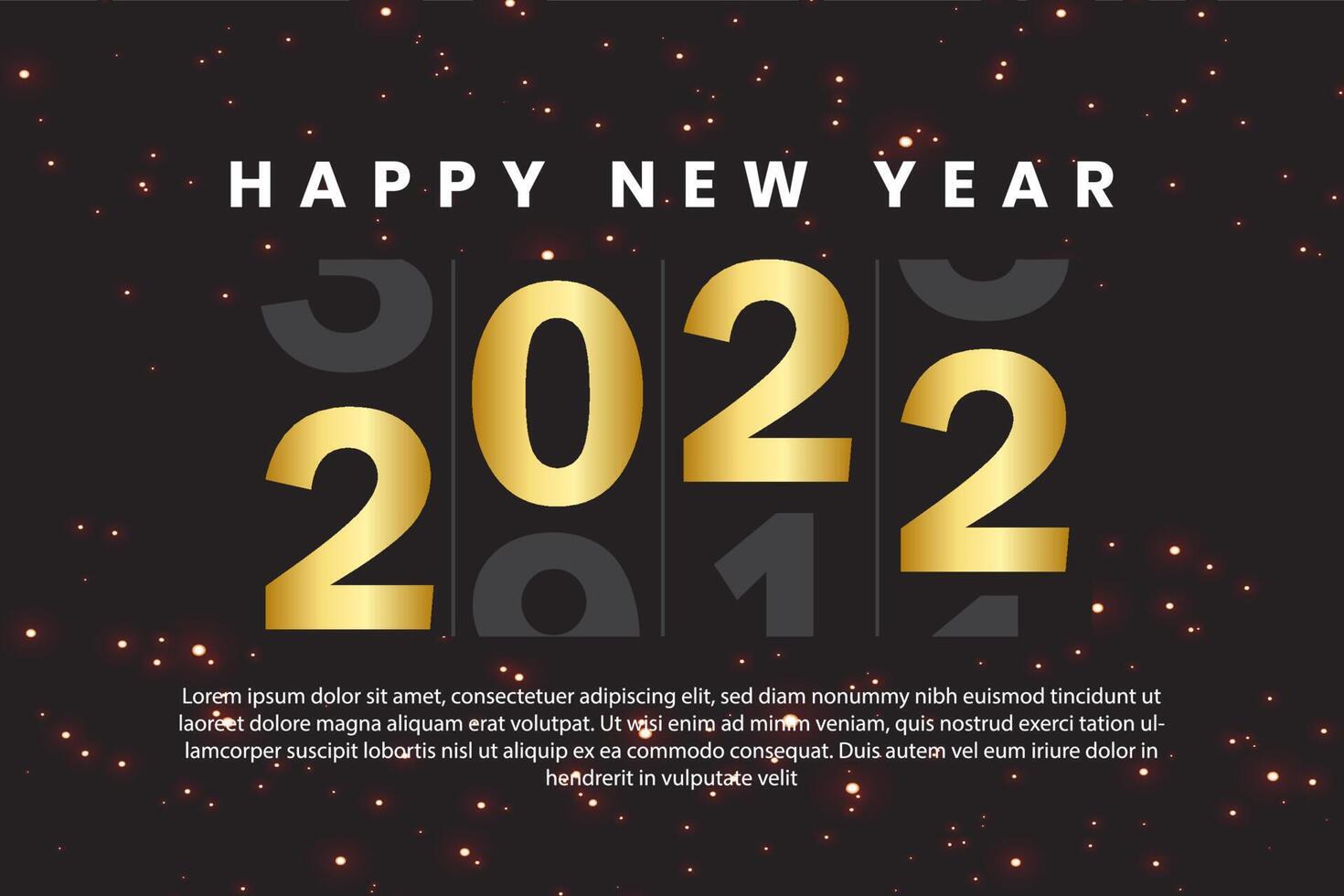 happy new year 2022 background vector