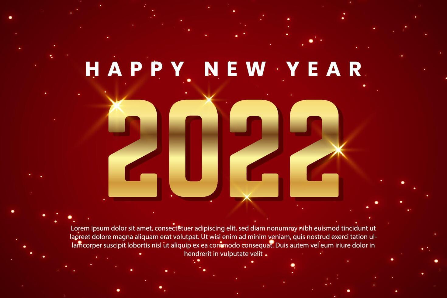 happy new year 2022 background vector