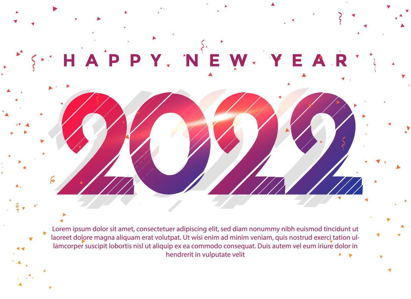 happy new year 2022 background vector