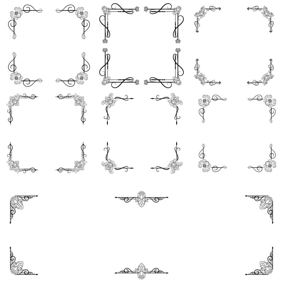 Text Devider Decorative Baroque Victorian Style vector