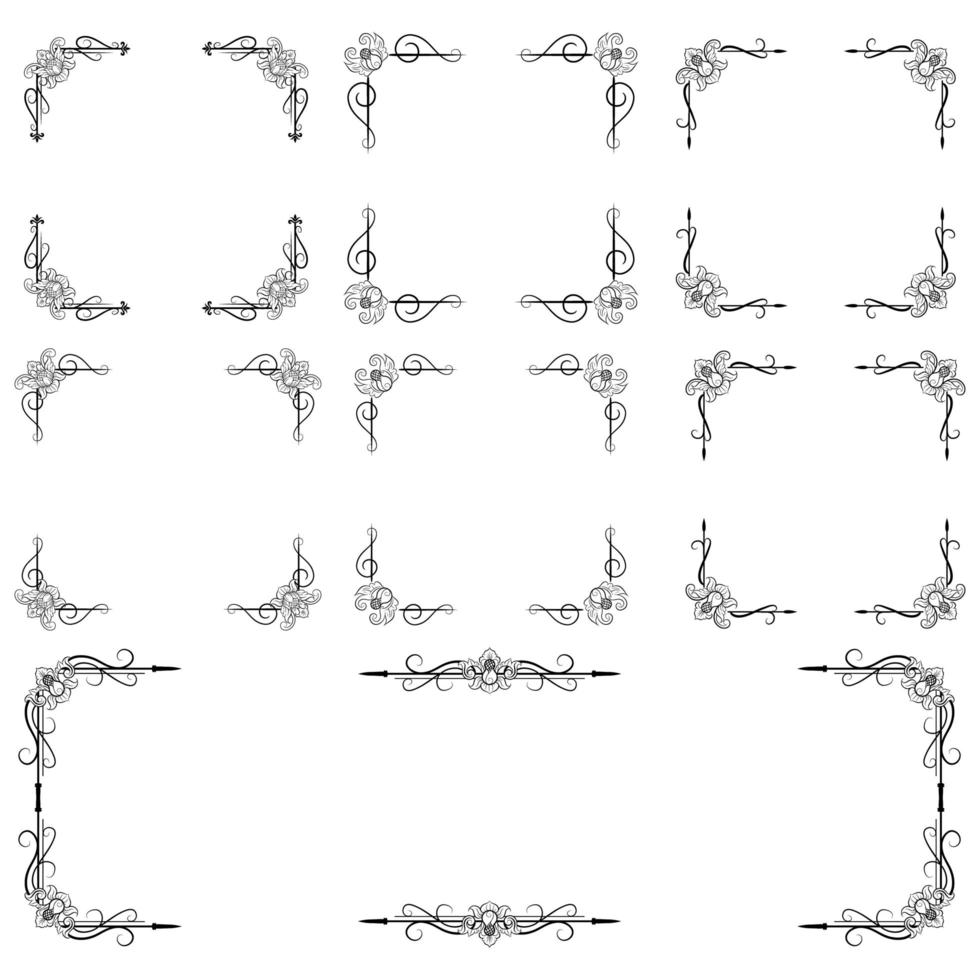 Text Devider Decorative Baroque Victorian Style vector