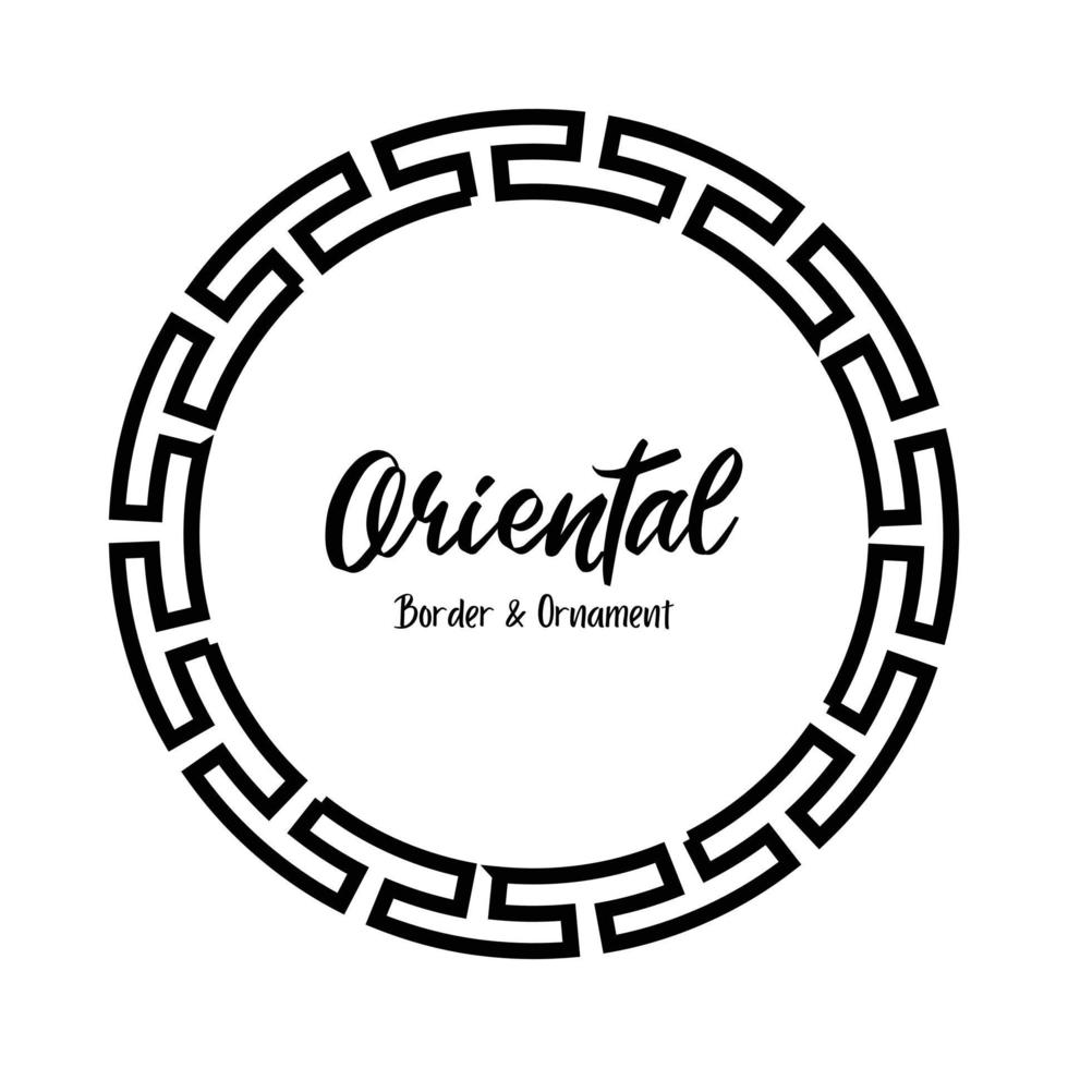 Chinese Oriental Frame Border vector