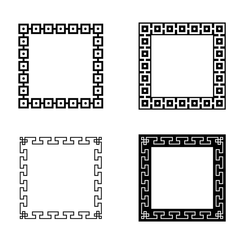 Chinese Oriental Frame Border vector