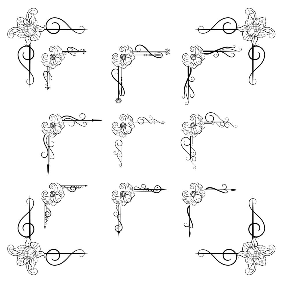 Text Devider Decorative Baroque Victorian Style vector