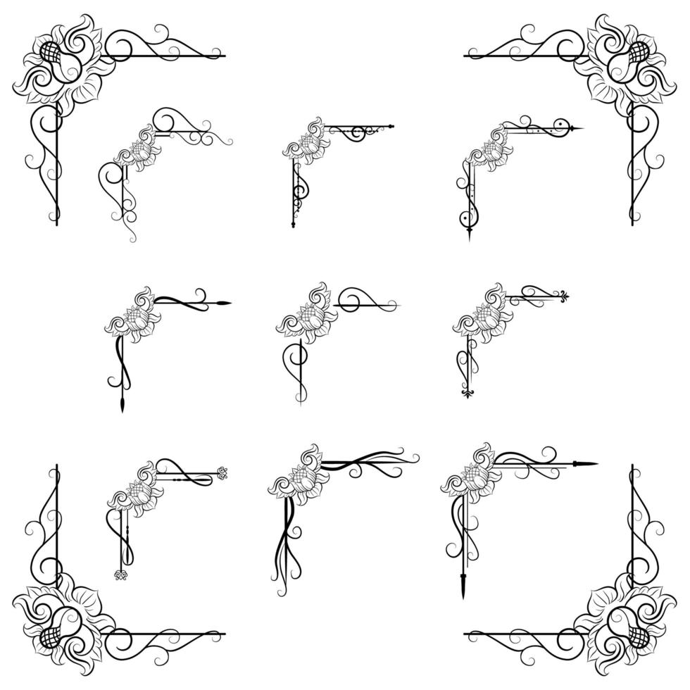 Text Devider Decorative Baroque Victorian Style vector