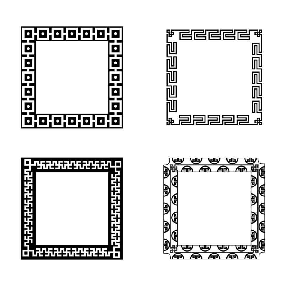 Chinese Oriental Frame Border vector