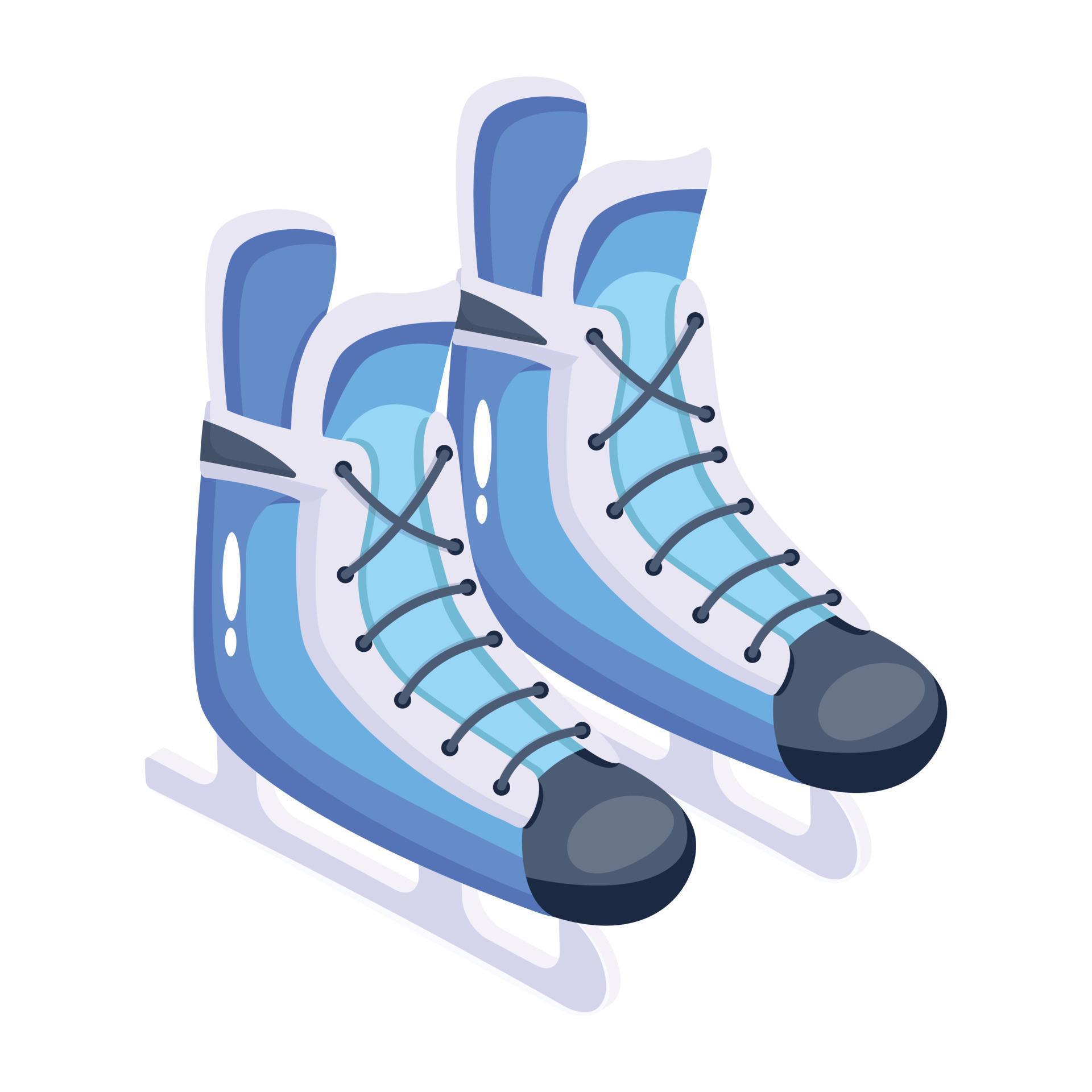 Ice Skates shoes 4824674 Vector Art at Vecteezy