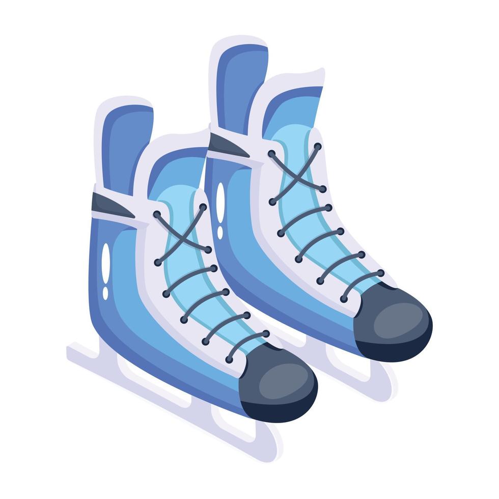Ice Skates shoes vector