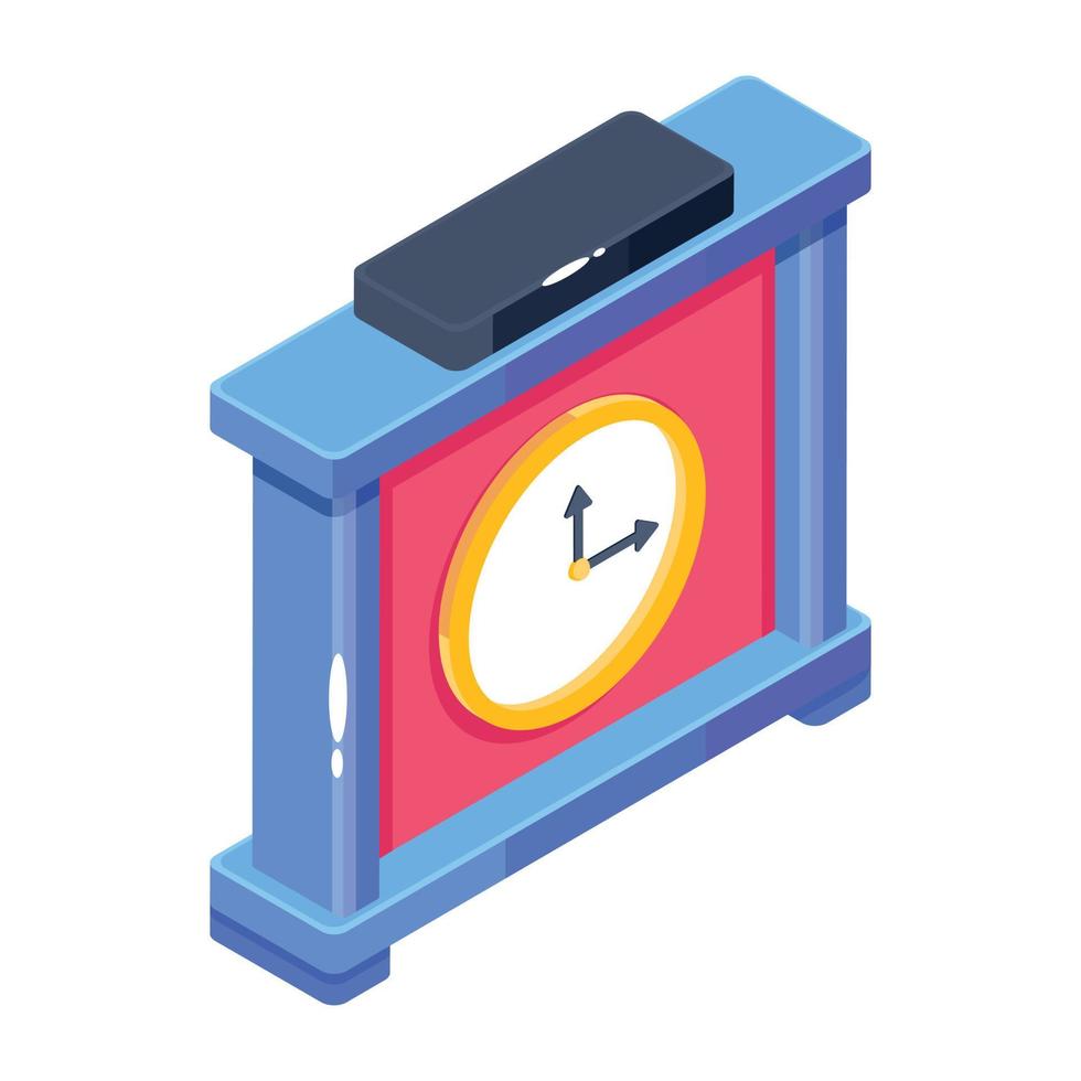 Clock and Timekeeper vector