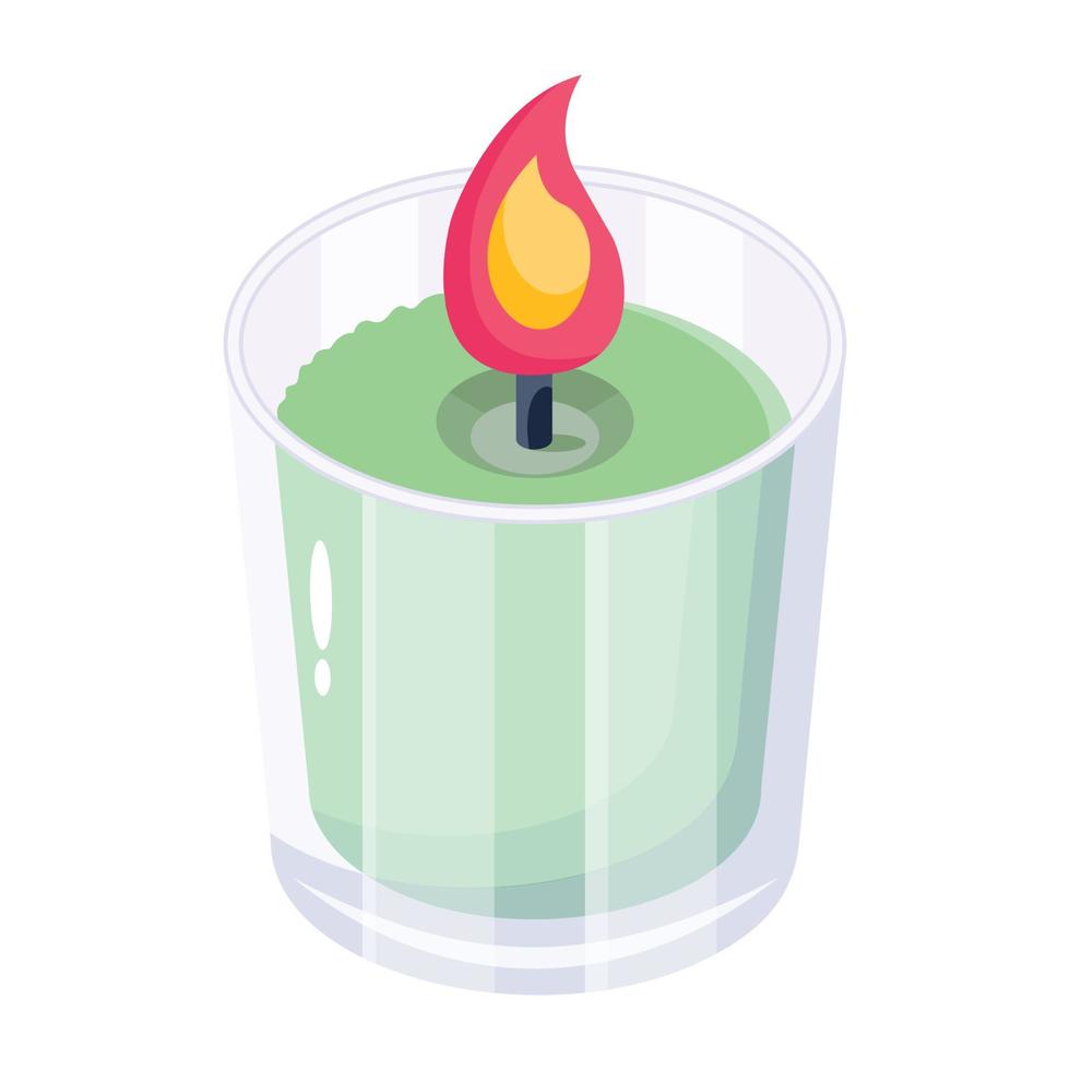 Candle wax light vector