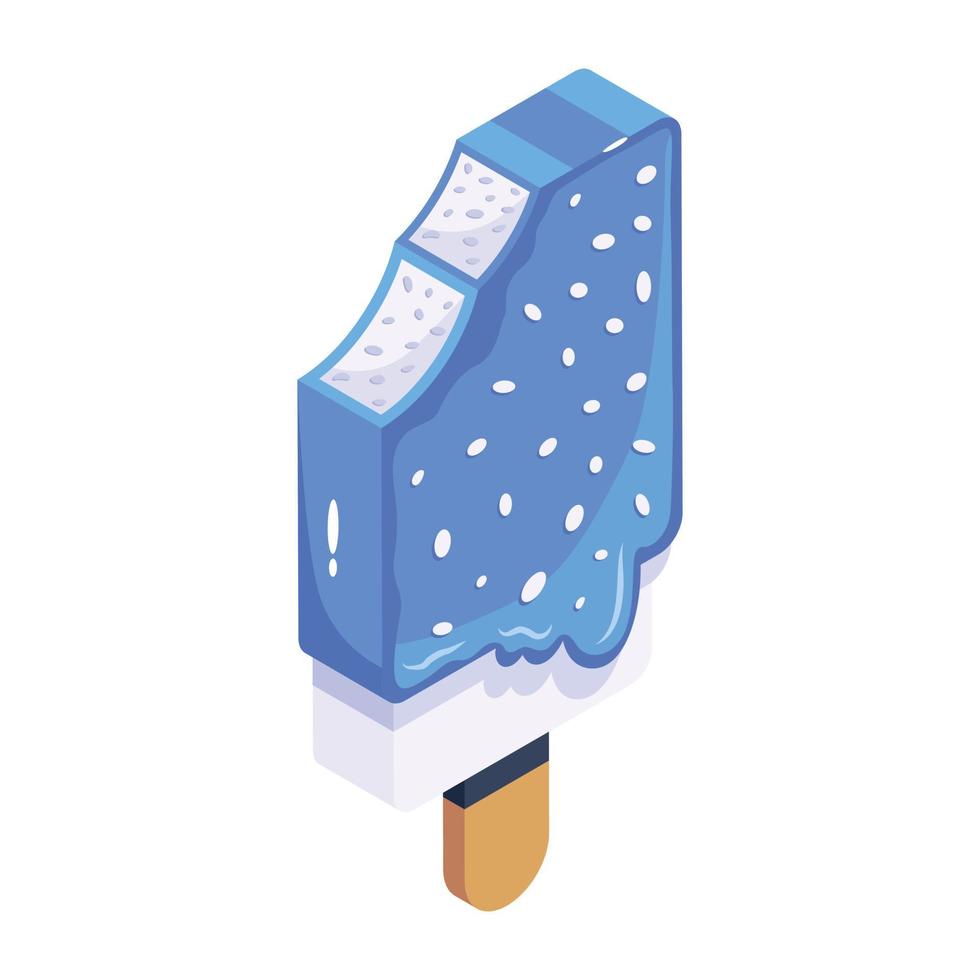 paleta y helado vector