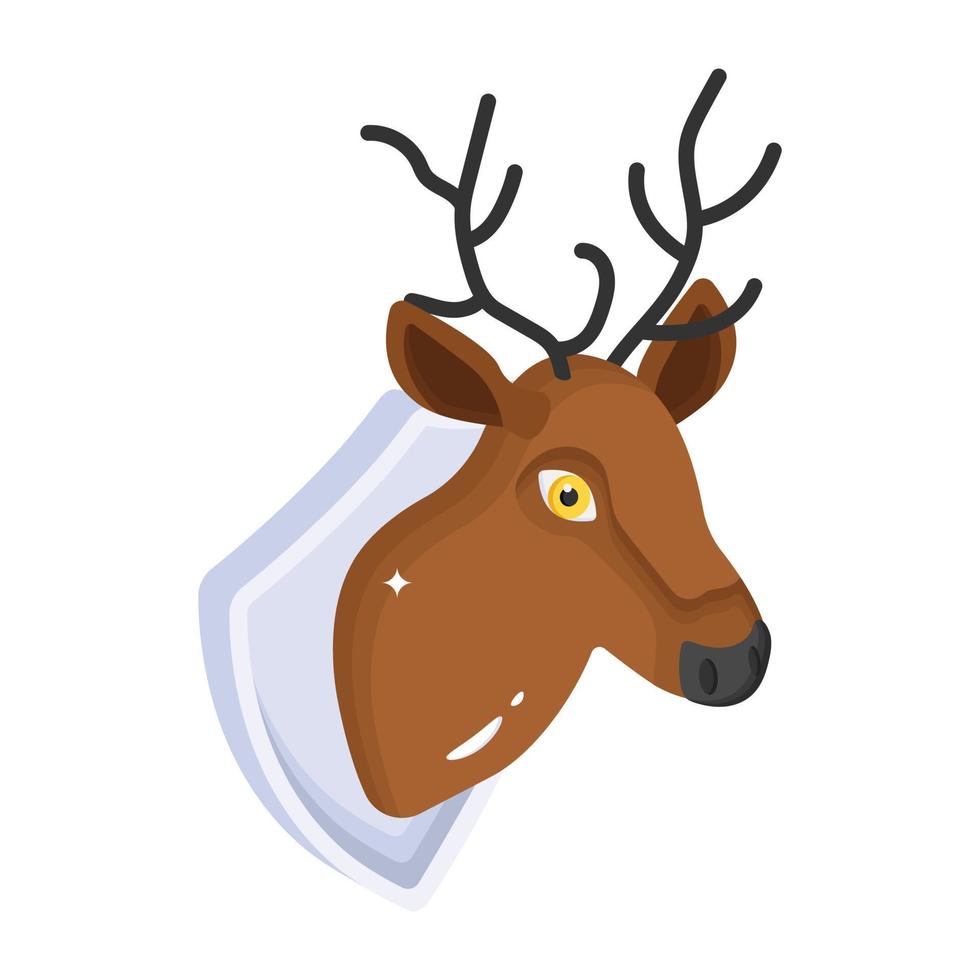 Reindeer and deer mount vector