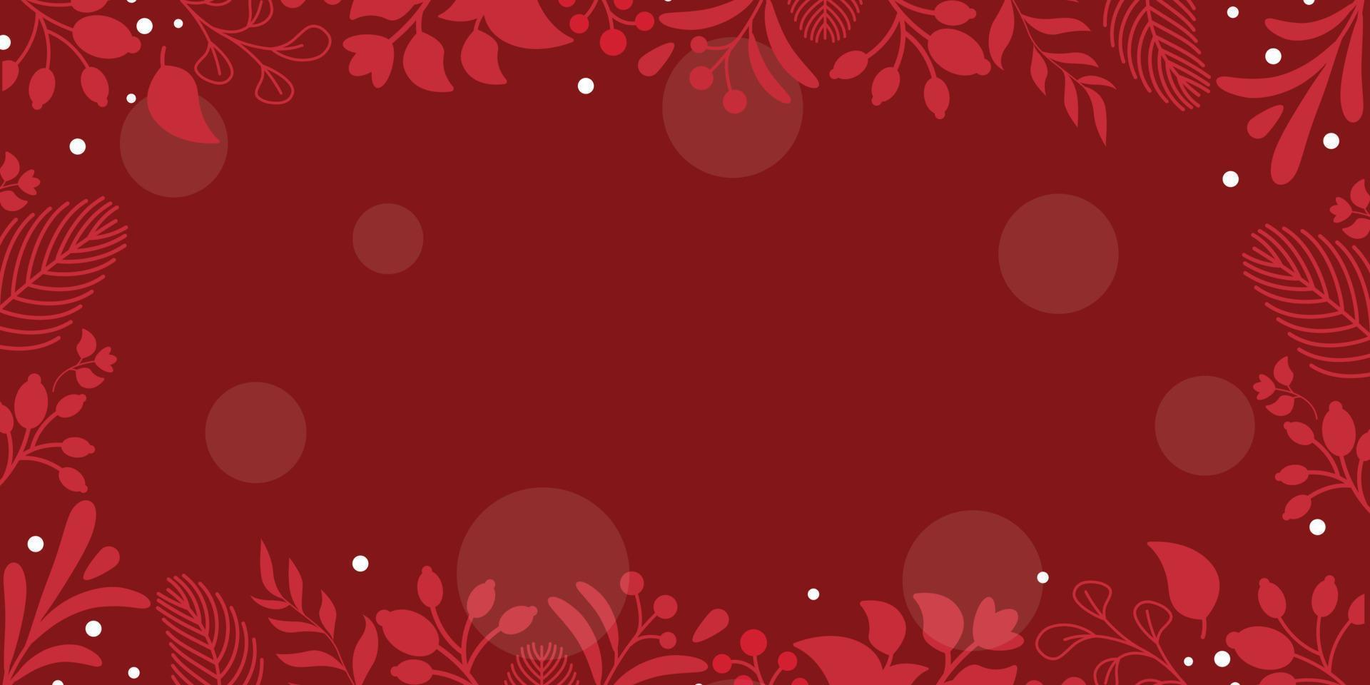 Christmas  Floral Background vector