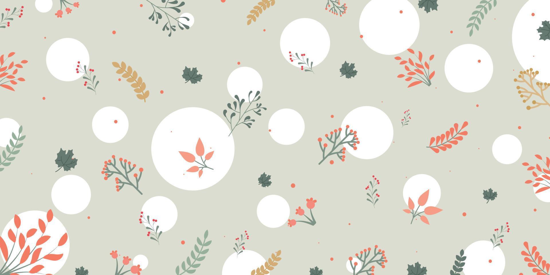 Christmas  Floral Background vector