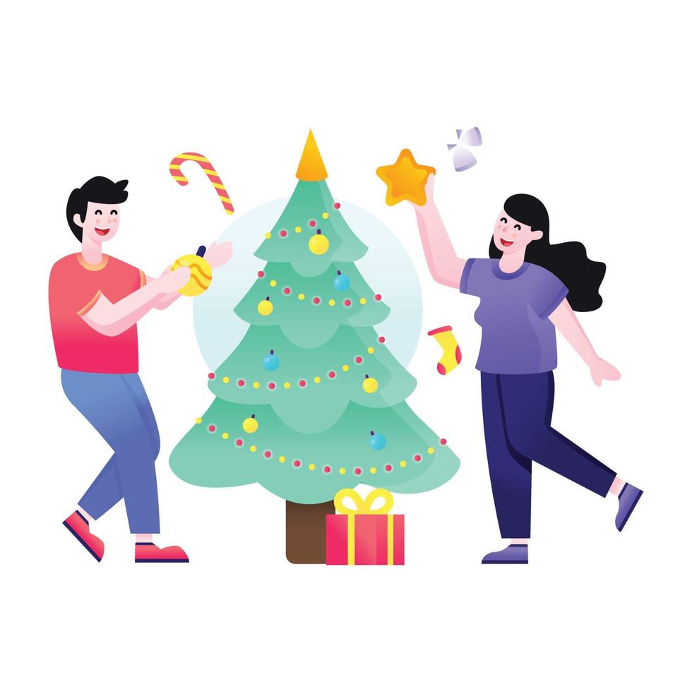 Christmas  Tree Decoration vector