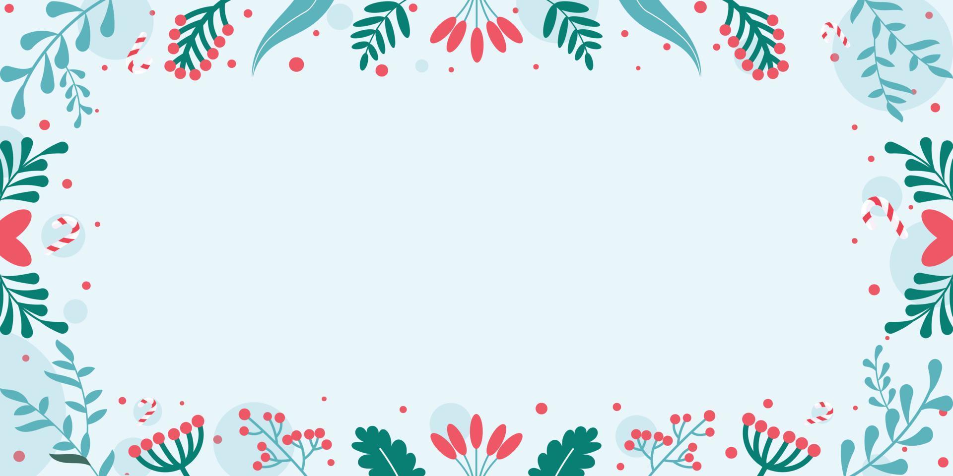 fondo floral navideño vector