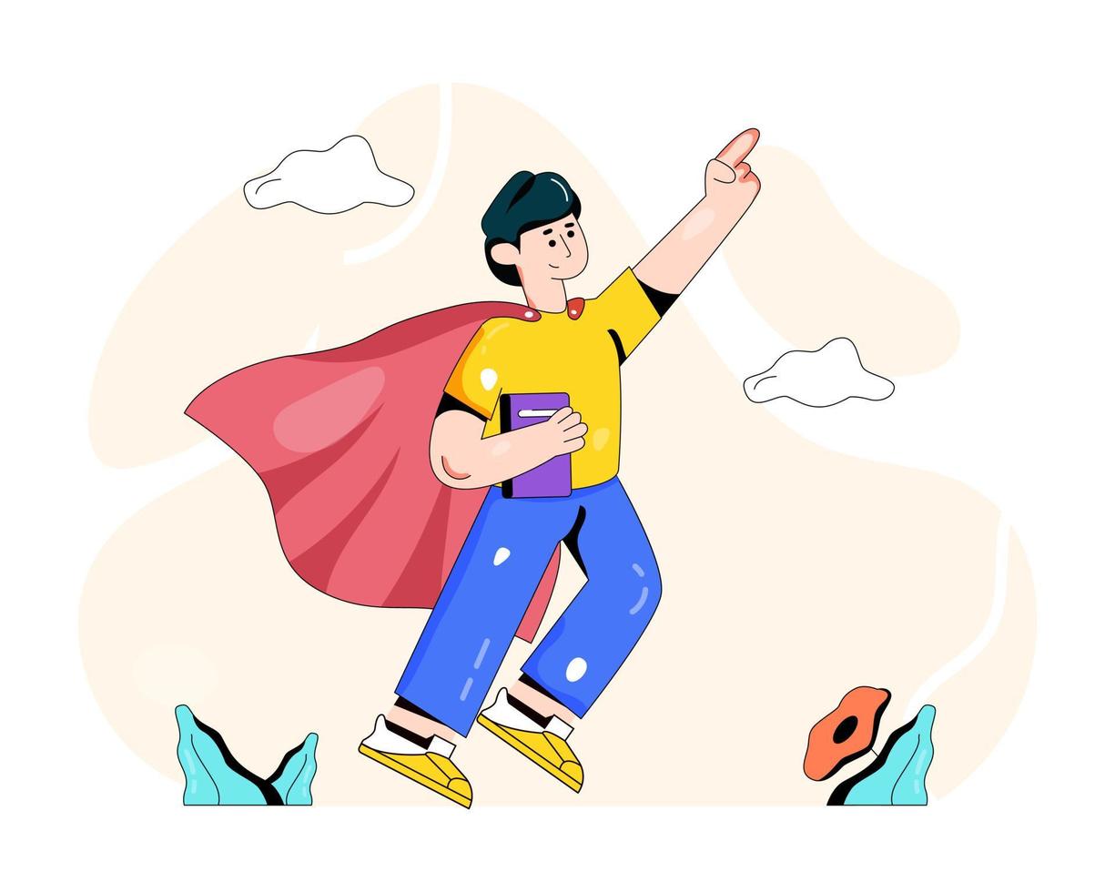 Super Student and Career vector