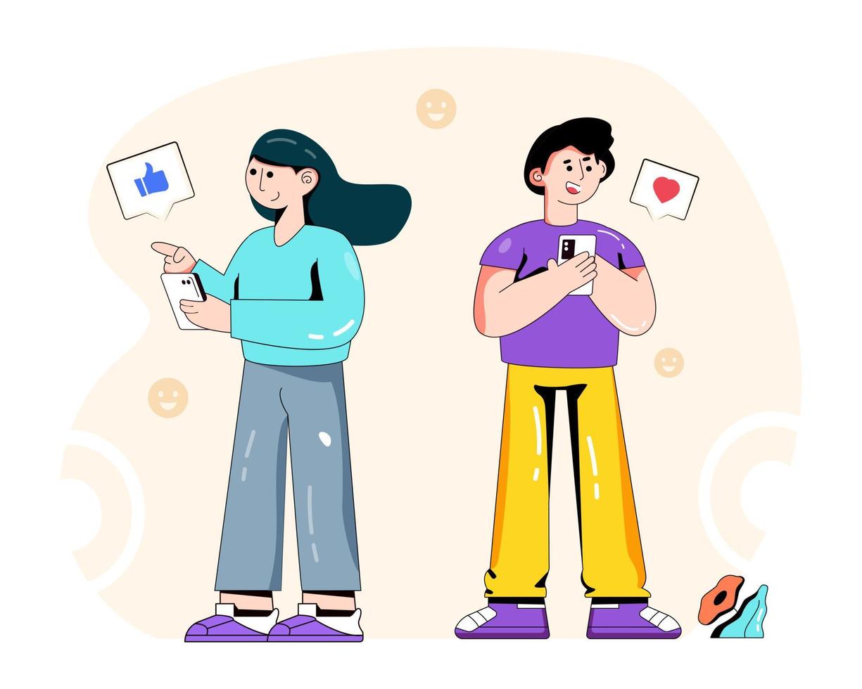 Social Likes and Reviews vector