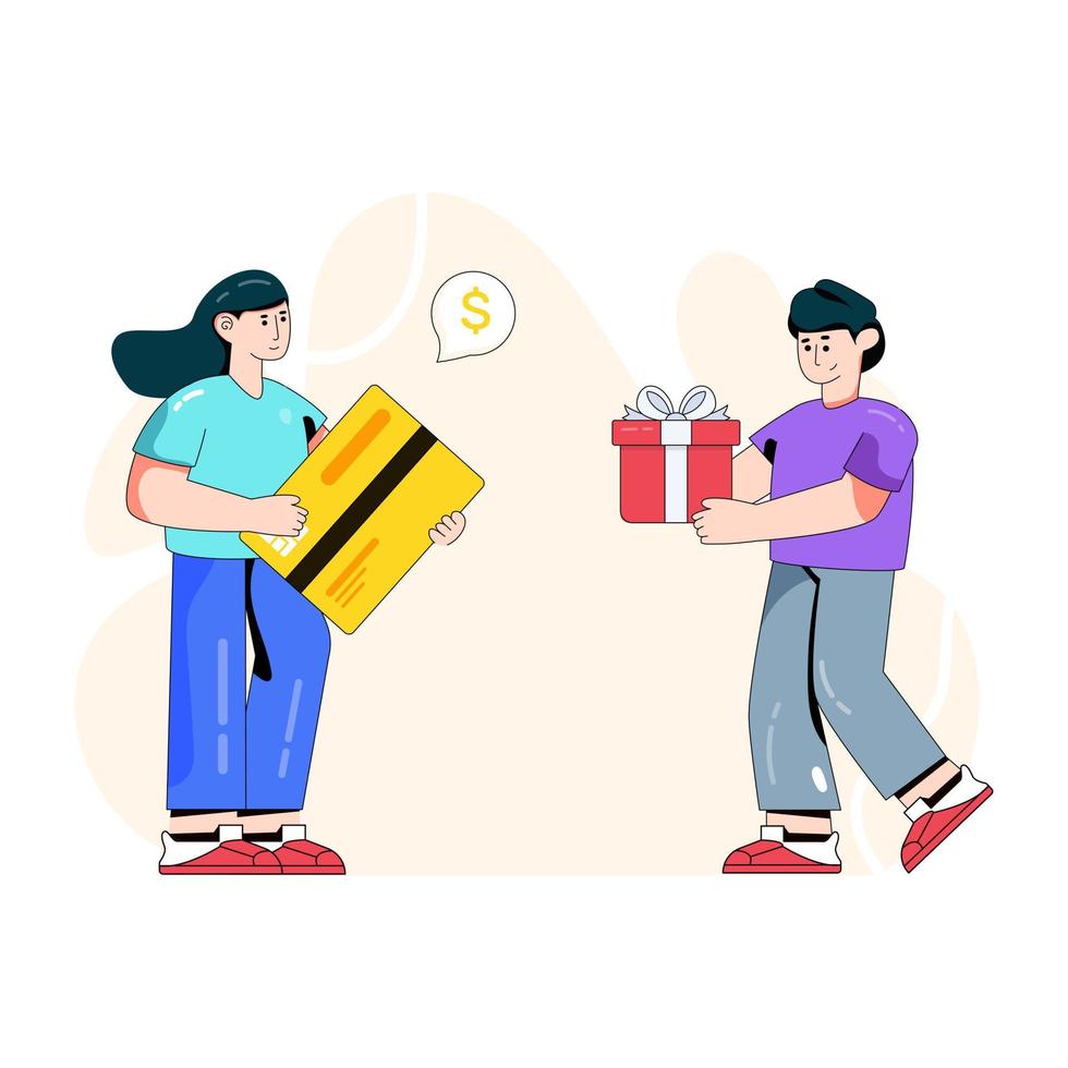 compras y comercio vector