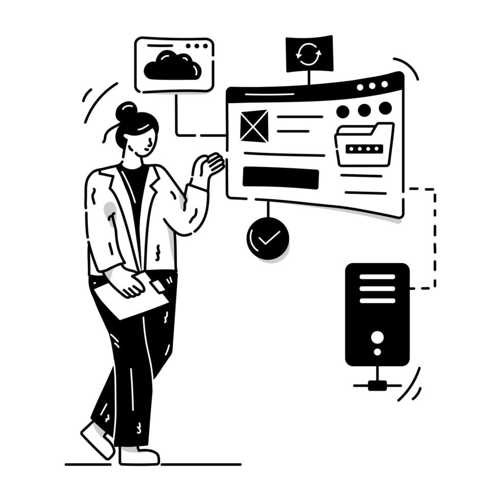 Web Server and Storage 4825229 Vector Art at Vecteezy