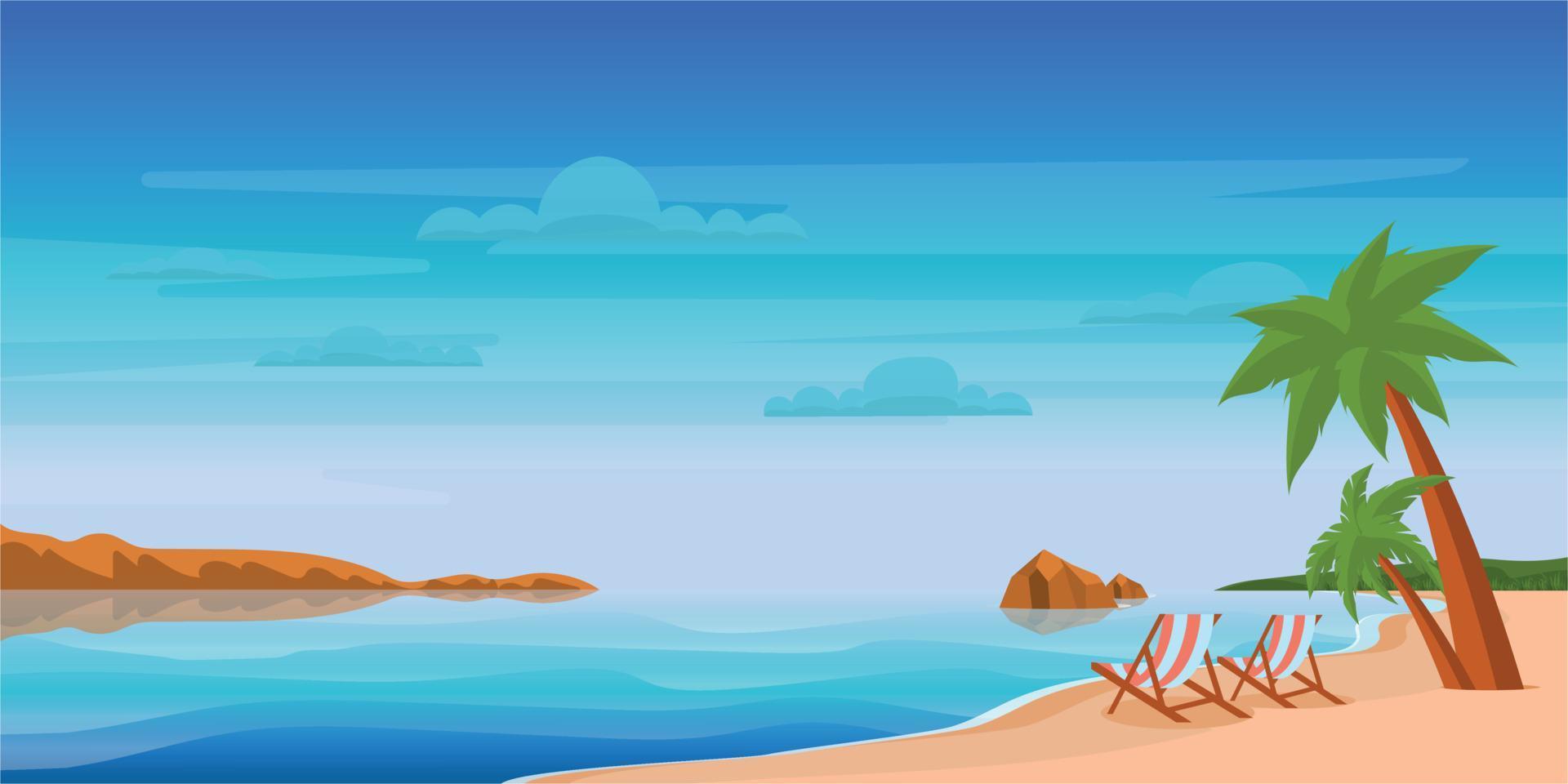 Summer Holiday and Seaside vector
