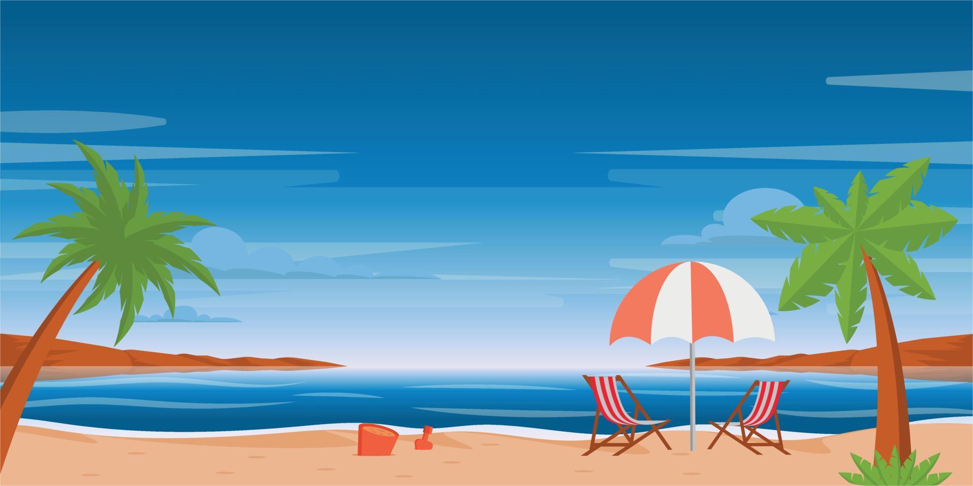 Summer Holiday and Seaside vector