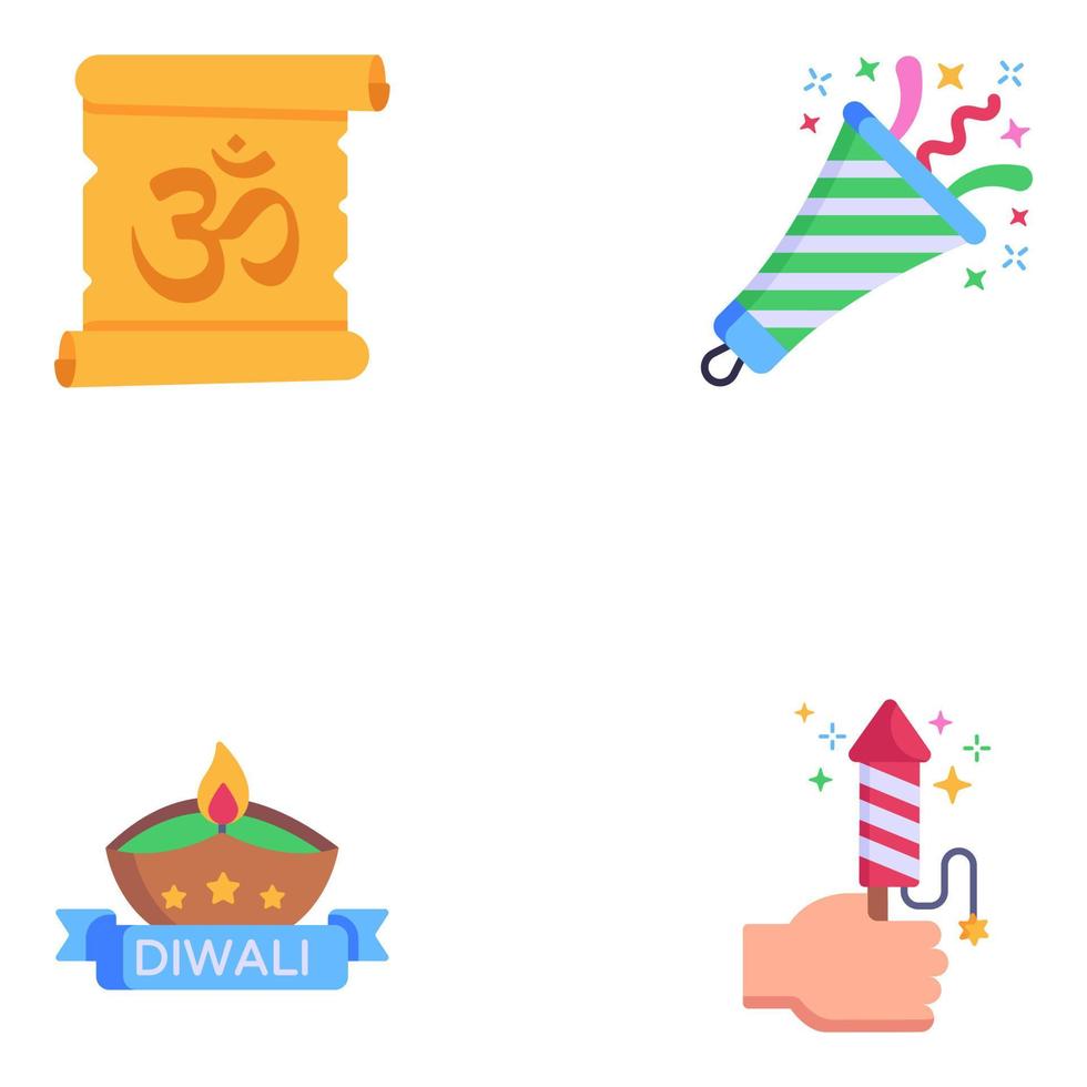 Set of Festival Celebration vector