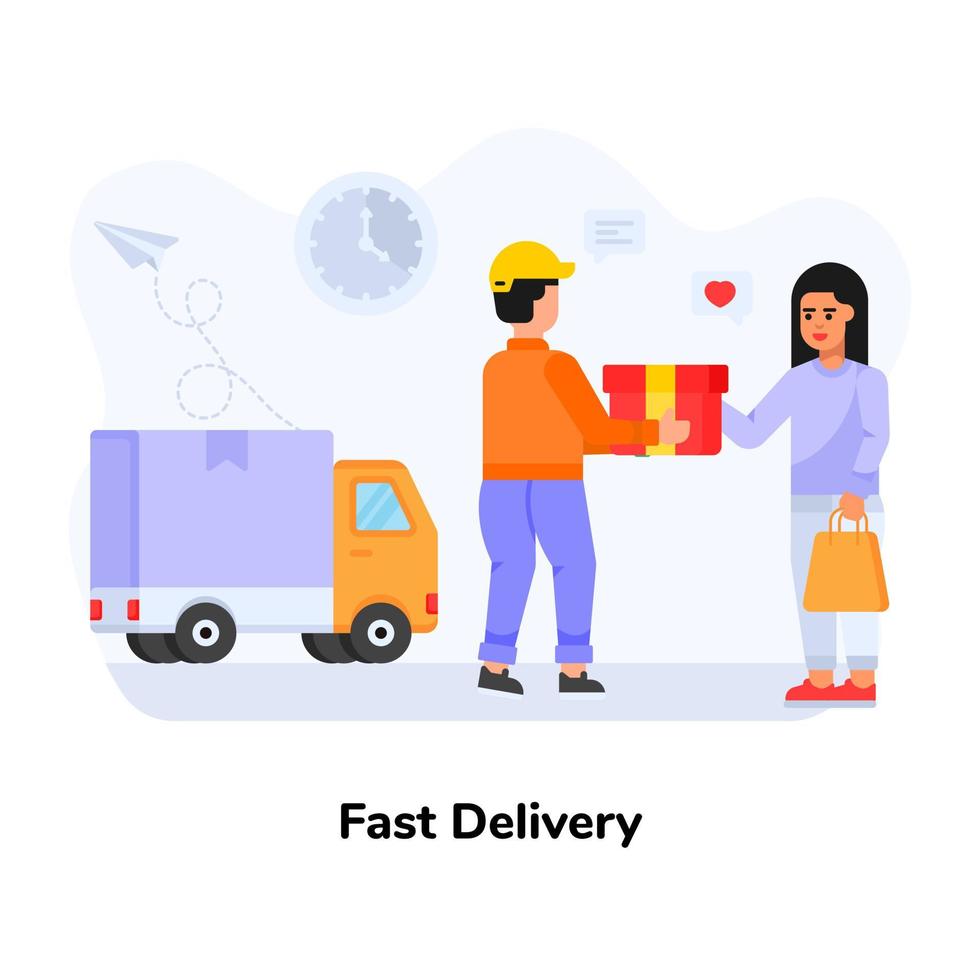 Fast Express  Delivery vector
