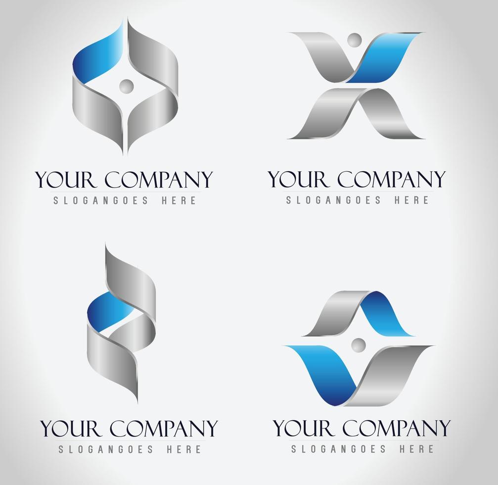 logotipo de empresa corporativa vector