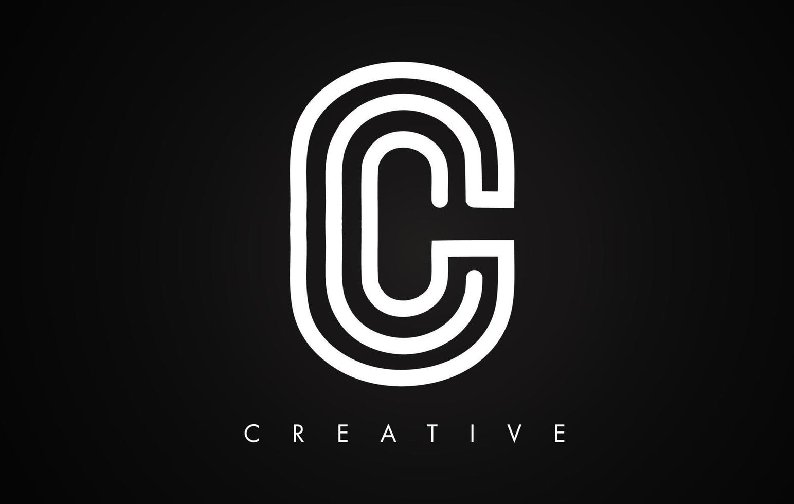 Logotipo de diseño de moda moderno de letra c. logotipo de icono de letra c con monograma moderno vector