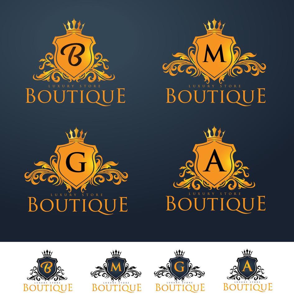 Elegant Luxury Monogram Logo or Badge vector