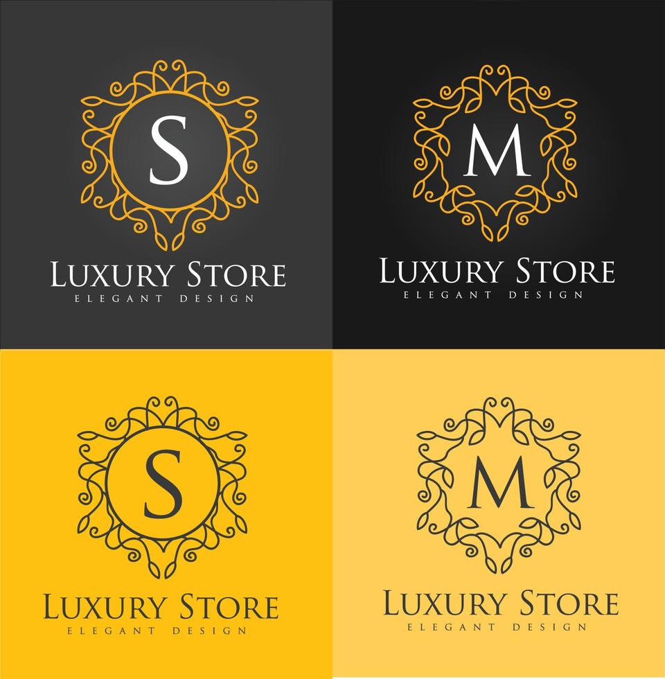 Luxury Logo Letters vector