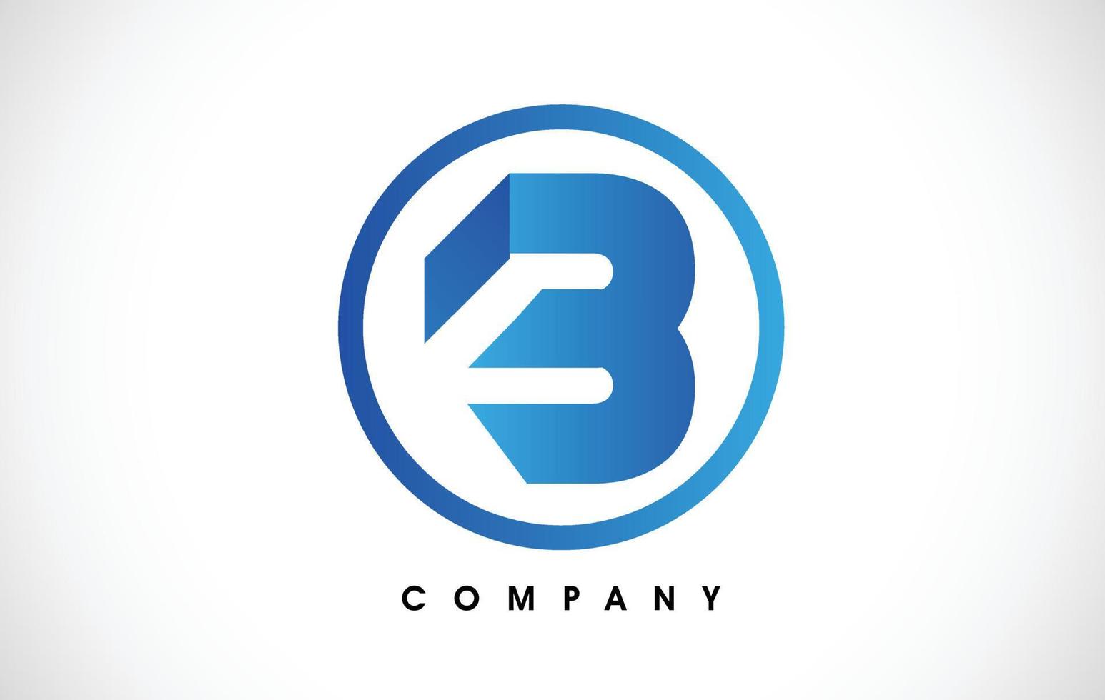 b logo. vector de diseño de icono de letra b