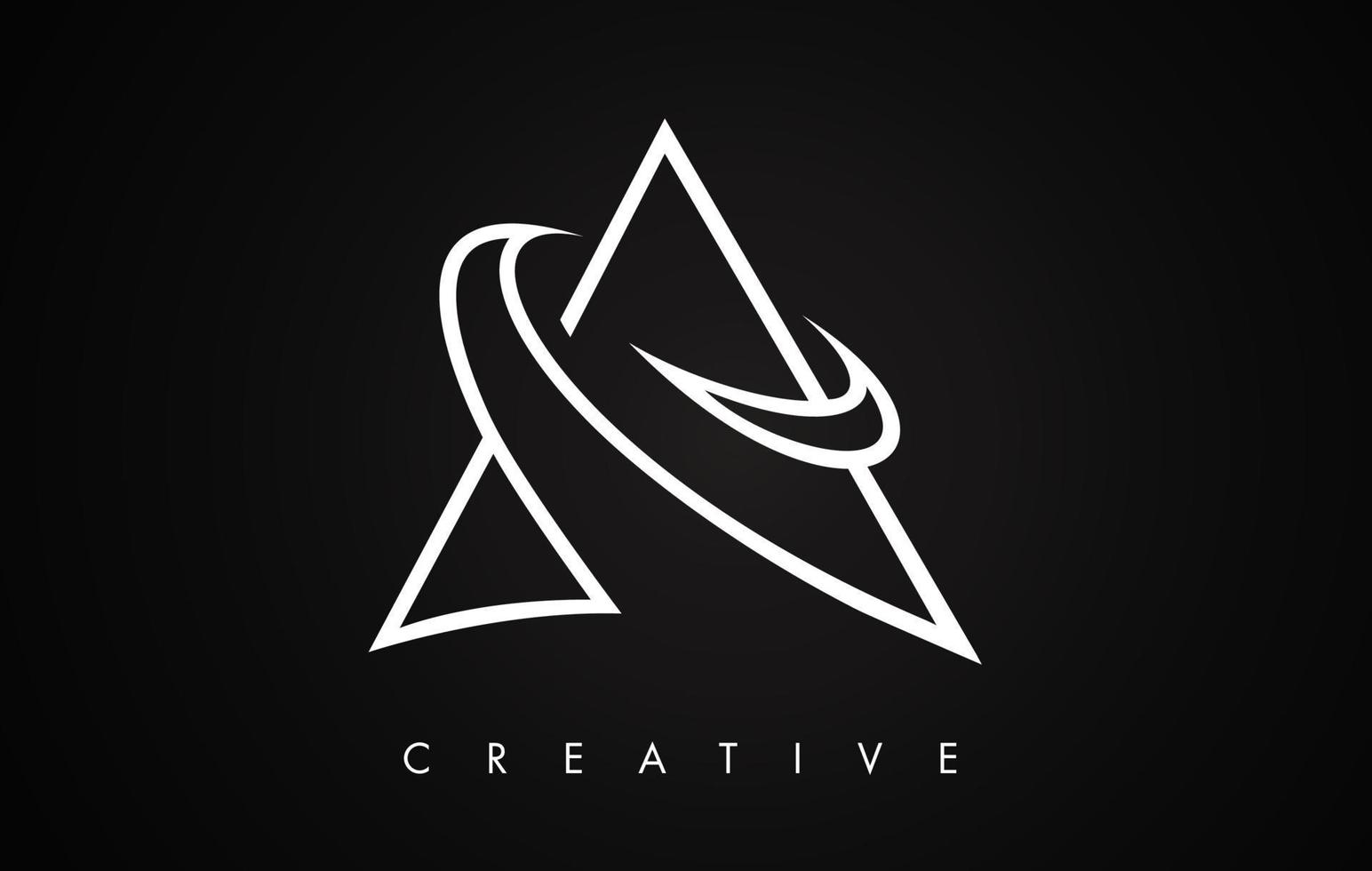 A Letter Modern Trendy Design Logo. Letter A Icon Logo with Modern Monogram vector
