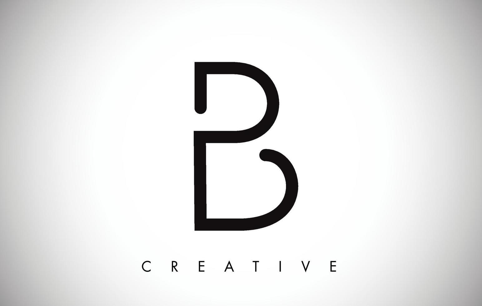 B Letter Modern Trendy Design Logo. Letter B Icon Logo with Modern Monogram vector