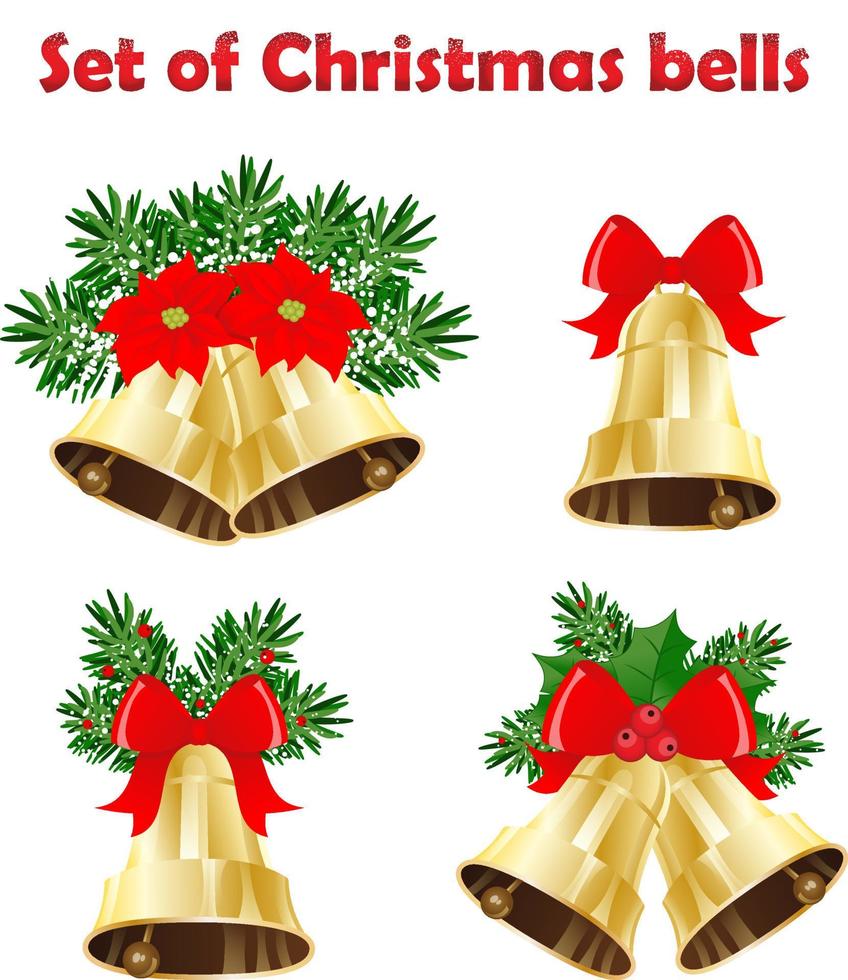 Christmas bells. Christmas decoration. vector