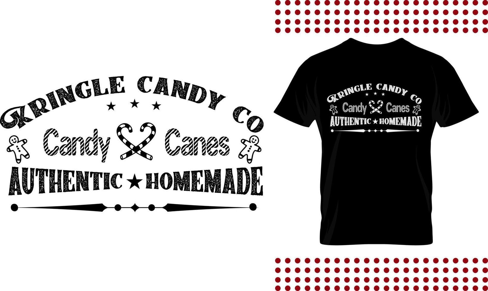 Farmhouse christmas design. candy co authentic candy canes vector printable
