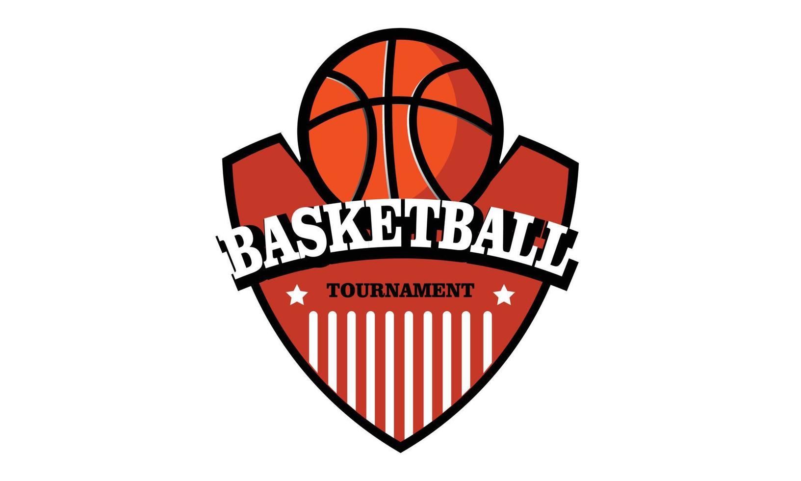 torneo de logo de baloncesto vector