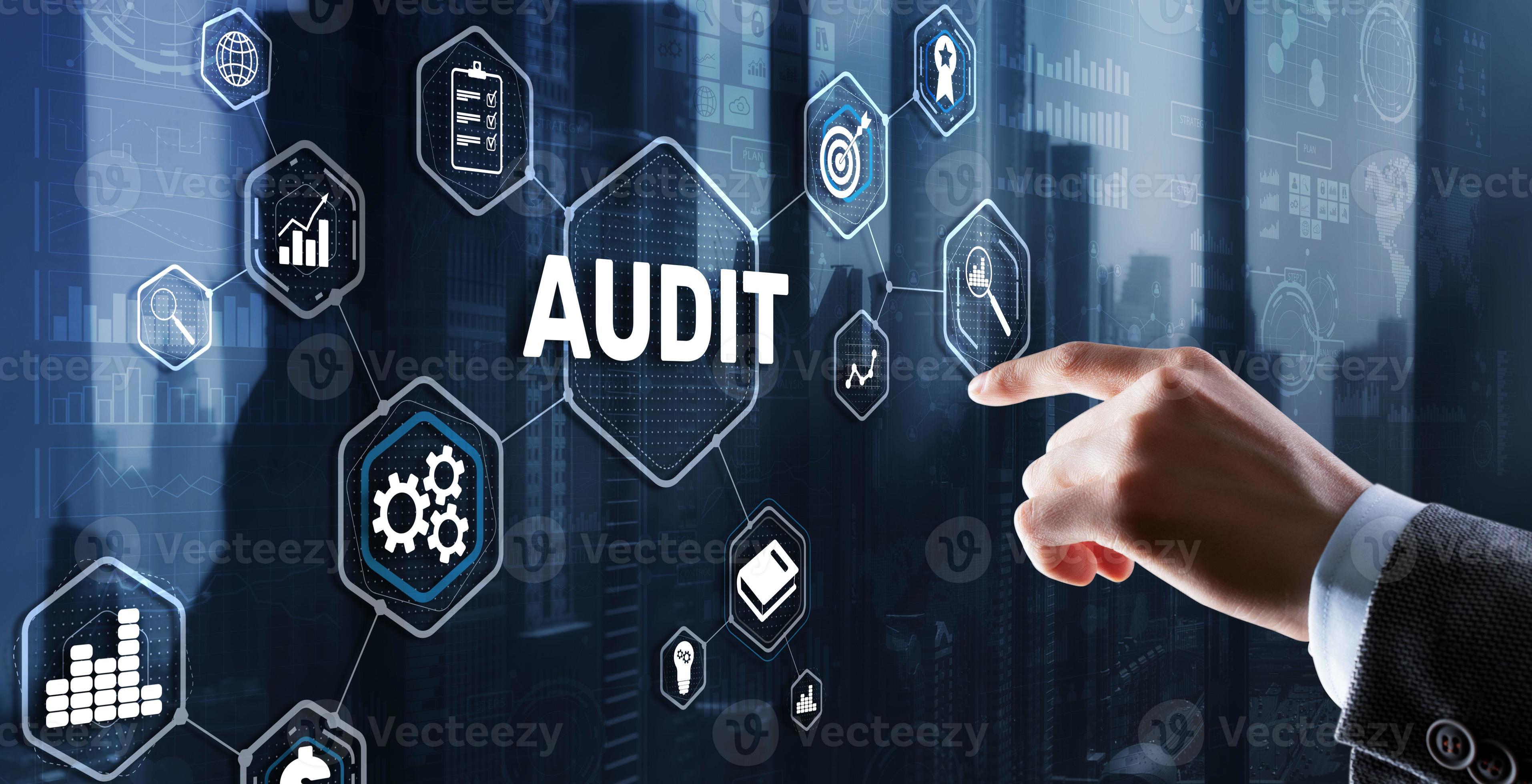 Audit Checking the financial statements of the company Businessman