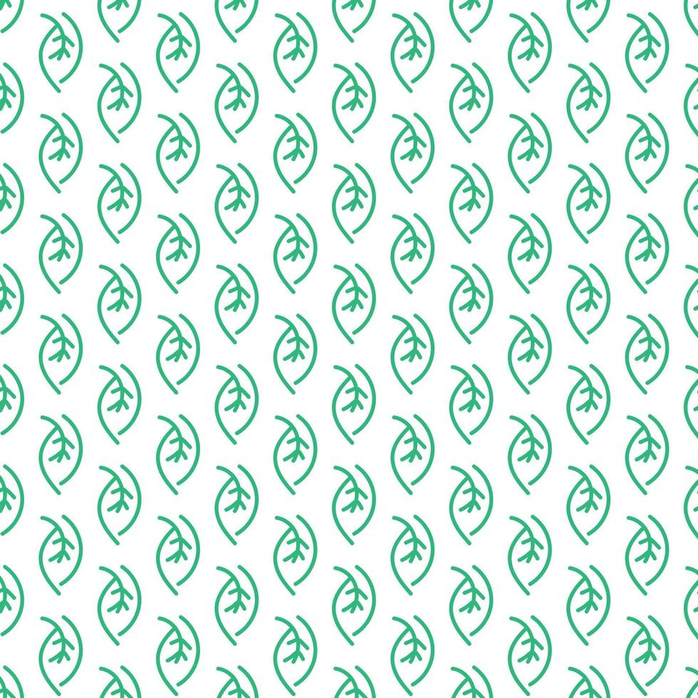 seamless leaf pattern vector background leaf line art design